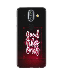 Good Vibes Only Mobile Back Case for Nokia 9 (Design - 354)