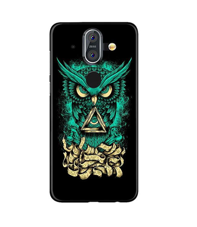 Owl Mobile Back Case for Nokia 8 (Design - 358)