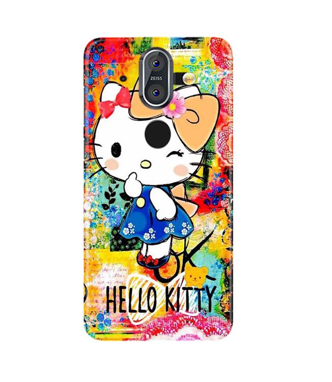Hello Kitty Mobile Back Case for Nokia 8 (Design - 362)