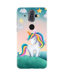 Unicorn Mobile Back Case for Nokia 9 (Design - 366)