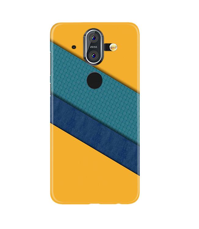 Diagonal Pattern Mobile Back Case for Nokia 9 (Design - 370)