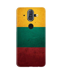 Color Pattern Mobile Back Case for Nokia 9 (Design - 374)
