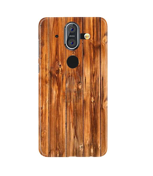 Wooden Texture Mobile Back Case for Nokia 9 (Design - 376)