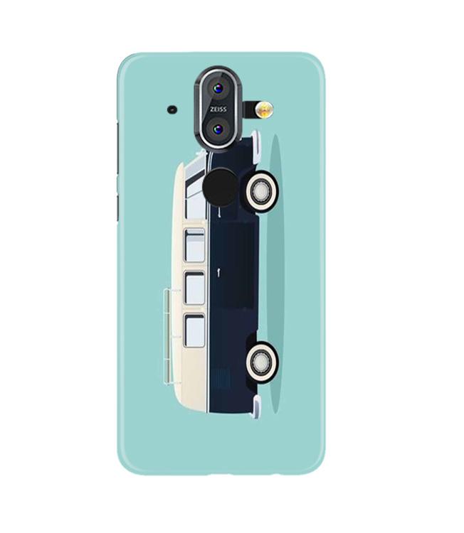 Travel Bus Mobile Back Case for Nokia 8 (Design - 379)