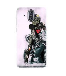 Biker Mobile Back Case for Nokia 9 (Design - 383)