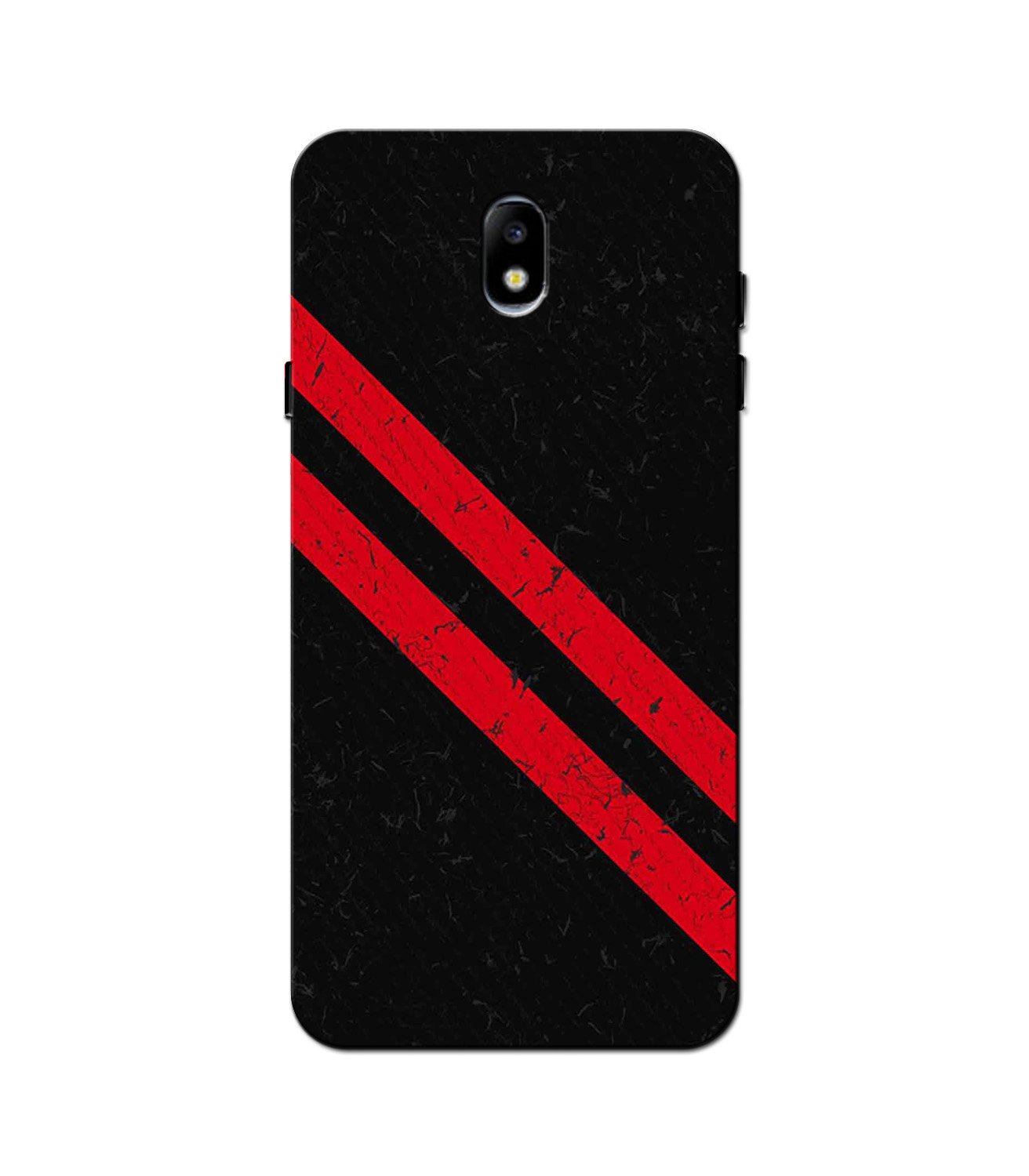 Black Red Pattern Mobile Back Case for Nokia 2 (Design - 373)