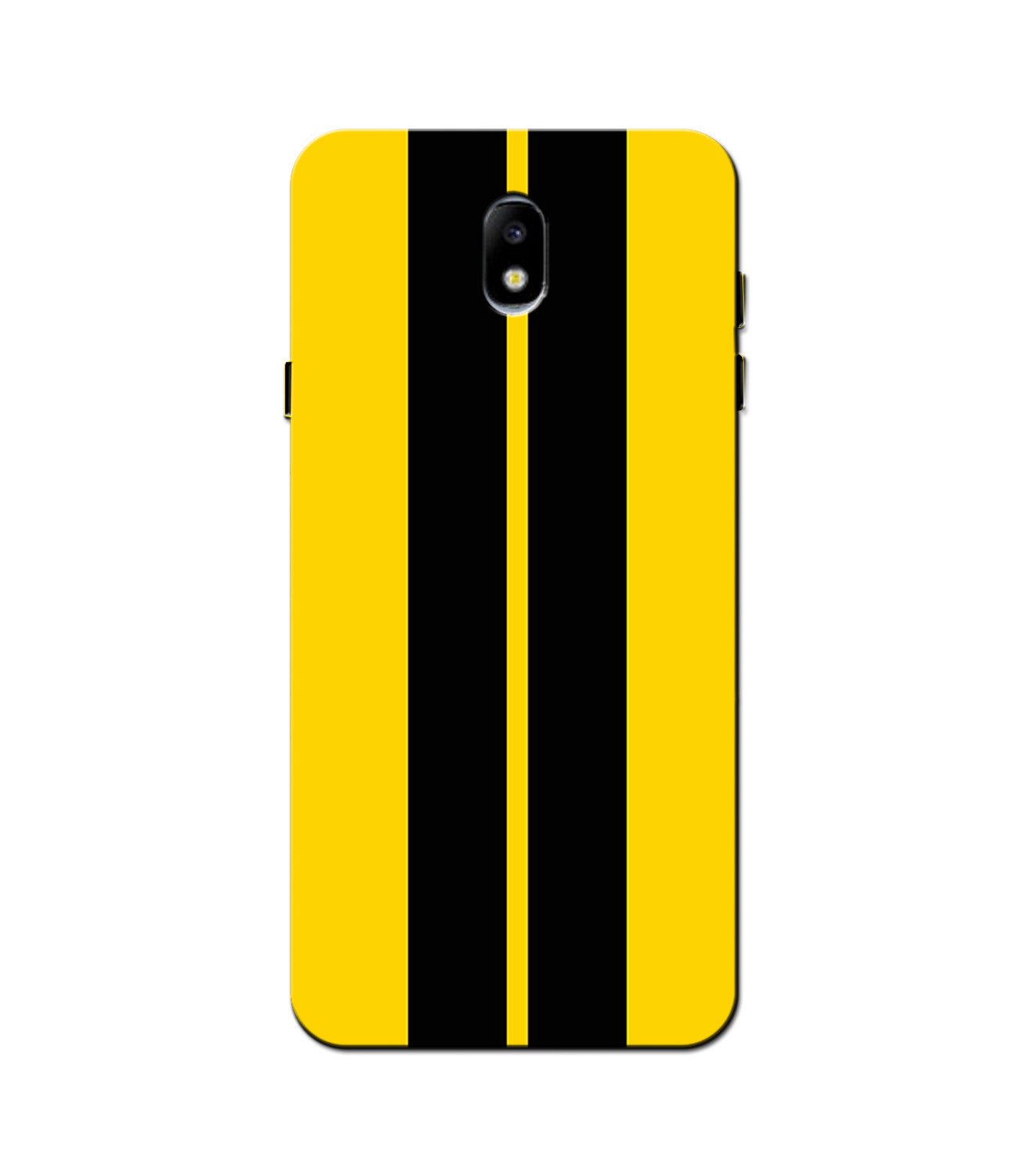 Black Yellow Pattern Mobile Back Case for Nokia 2 (Design - 377)