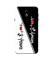 Love Mom Dad Mobile Back Case for Nokia 2 (Design - 385)