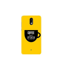 Coffee Optimism Mobile Back Case for Nokia 2.2 (Design - 353)