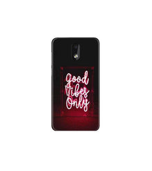 Good Vibes Only Mobile Back Case for Nokia 2.2 (Design - 354)