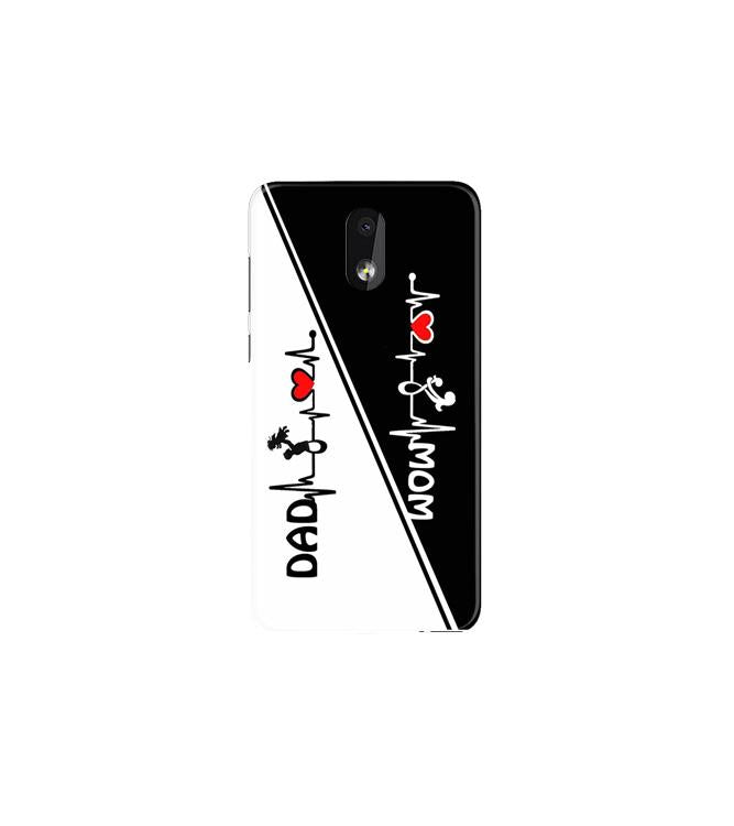 Love Mom Dad Mobile Back Case for Nokia 2.2 (Design - 385)
