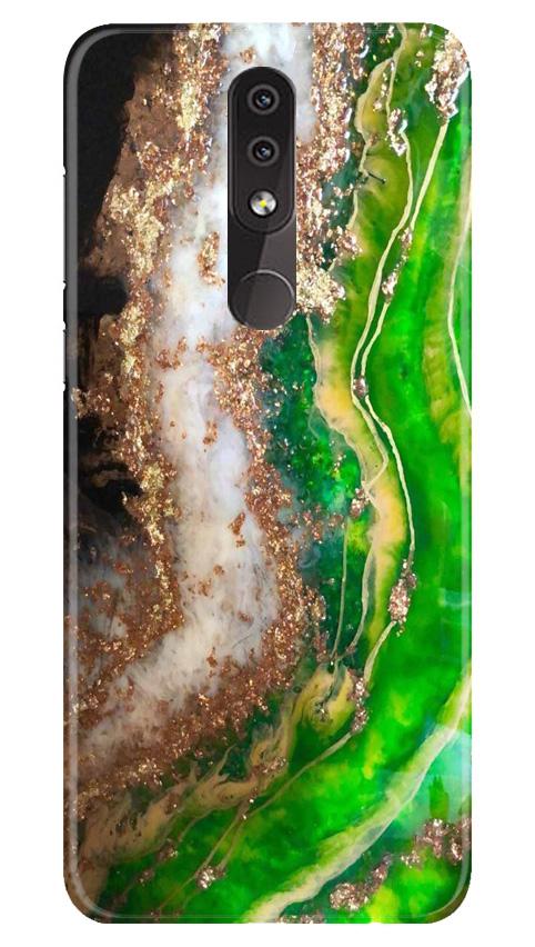 Marble Texture Mobile Back Case for Nokia 7.1 (Design - 307)