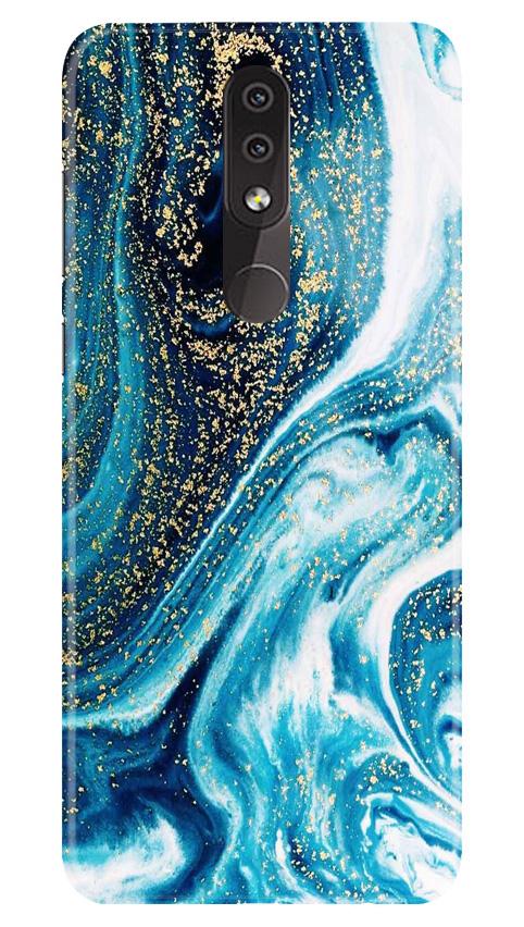 Marble Texture Mobile Back Case for Nokia 7.1 (Design - 308)