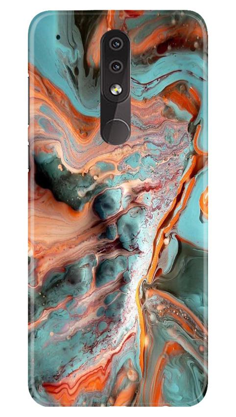 Marble Texture Mobile Back Case for Nokia 5.1 Plus (Design - 309)