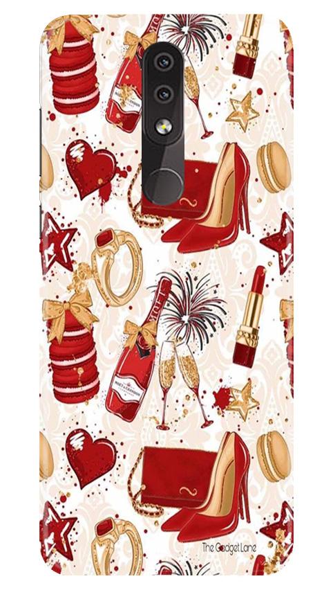 Girlish Mobile Back Case for Nokia 7.1 (Design - 312)