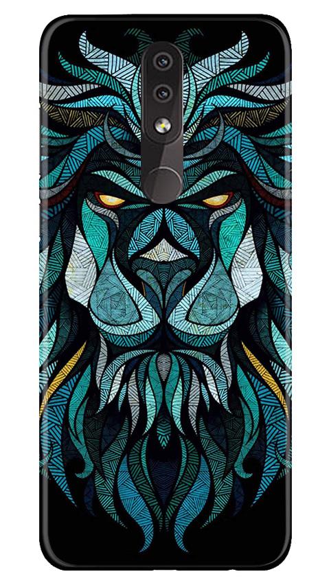 Lion Mobile Back Case for Nokia 6.1 Plus (Design - 314)