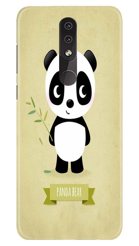 Panda Bear Mobile Back Case for Nokia 5.1 Plus (Design - 317)