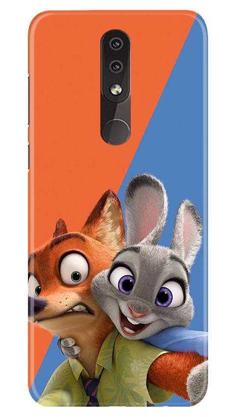 Cartoon Mobile Back Case for Nokia 7.1 (Design - 346)