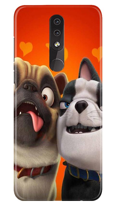Dog Puppy Mobile Back Case for Nokia 7.1 (Design - 350)