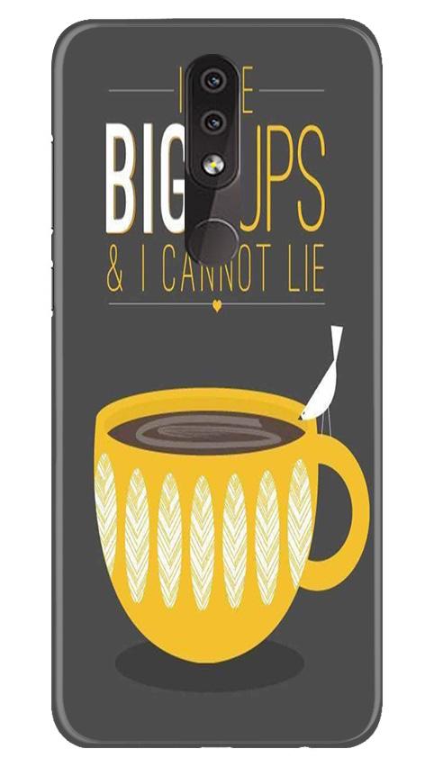 Big Cups Coffee Mobile Back Case for Nokia 7.1 (Design - 352)