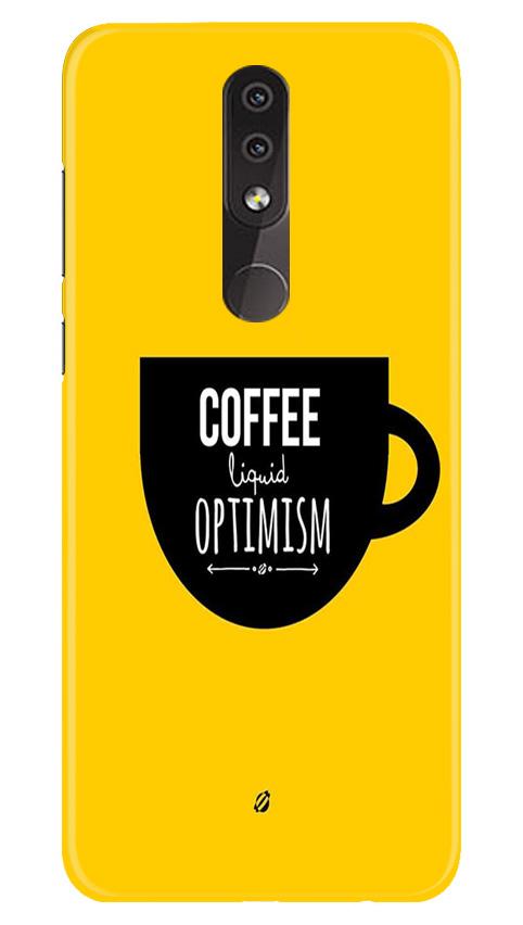 Coffee Optimism Mobile Back Case for Nokia 4.2 (Design - 353)