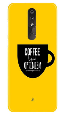 Coffee Optimism Mobile Back Case for Nokia 3.2 (Design - 353)