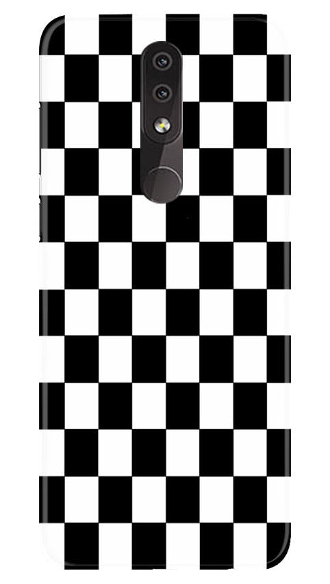 Black White Boxes Mobile Back Case for Nokia 3.2 (Design - 372)