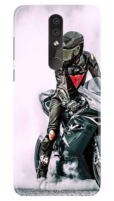 Biker Mobile Back Case for Nokia 6.1 Plus (Design - 383)