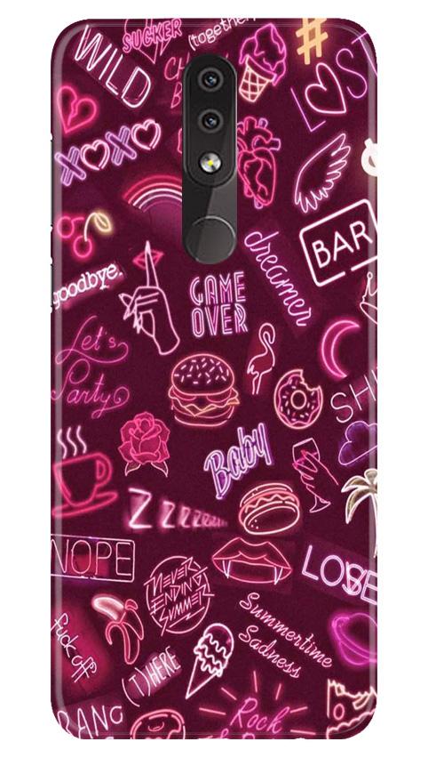 Party Theme Mobile Back Case for Nokia 7.1 (Design - 392)