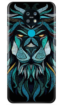 Lion Mobile Back Case for Nokia 7.2 (Design - 314)