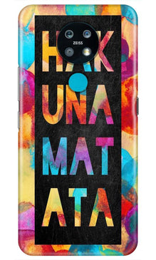 Hakuna Matata Mobile Back Case for Nokia 7.2 (Design - 323)