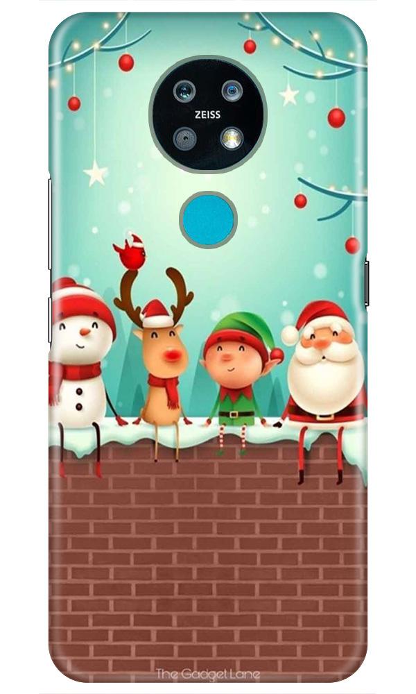 Santa Claus Mobile Back Case for Nokia 7.2 (Design - 334)