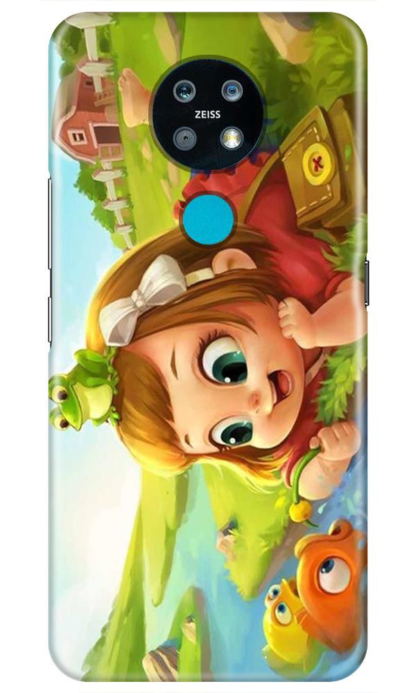 Baby Girl Mobile Back Case for Nokia 7.2 (Design - 339)
