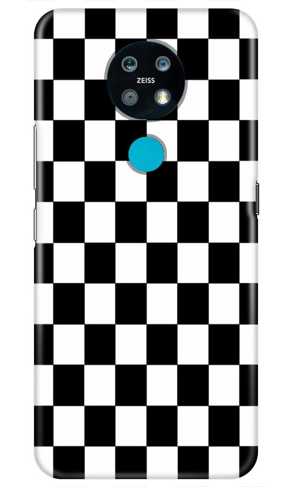 Black White Boxes Mobile Back Case for Nokia 7.2 (Design - 372)