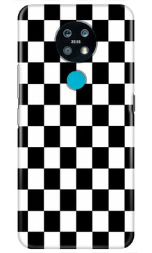 Black White Boxes Mobile Back Case for Nokia 6.2 (Design - 372)