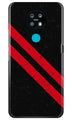 Black Red Pattern Mobile Back Case for Nokia 6.2 (Design - 373)
