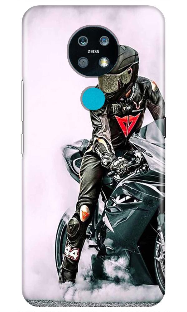 Biker Mobile Back Case for Nokia 7.2 (Design - 383)