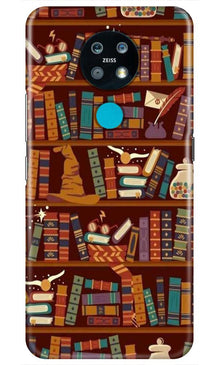 Book Shelf Mobile Back Case for Nokia 6.2 (Design - 390)