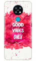 Good Vibes Only Mobile Back Case for Nokia 6.2 (Design - 393)