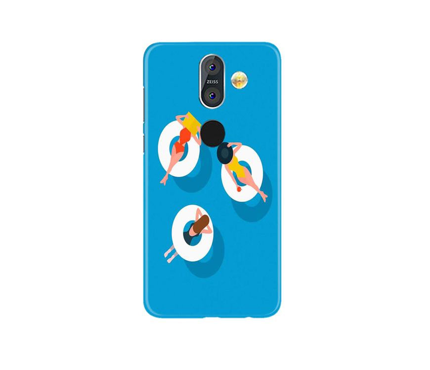Girlish Mobile Back Case for Nokia 8.1 (Design - 306)