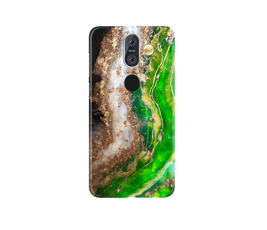 Marble Texture Mobile Back Case for Nokia 8.1 (Design - 307)