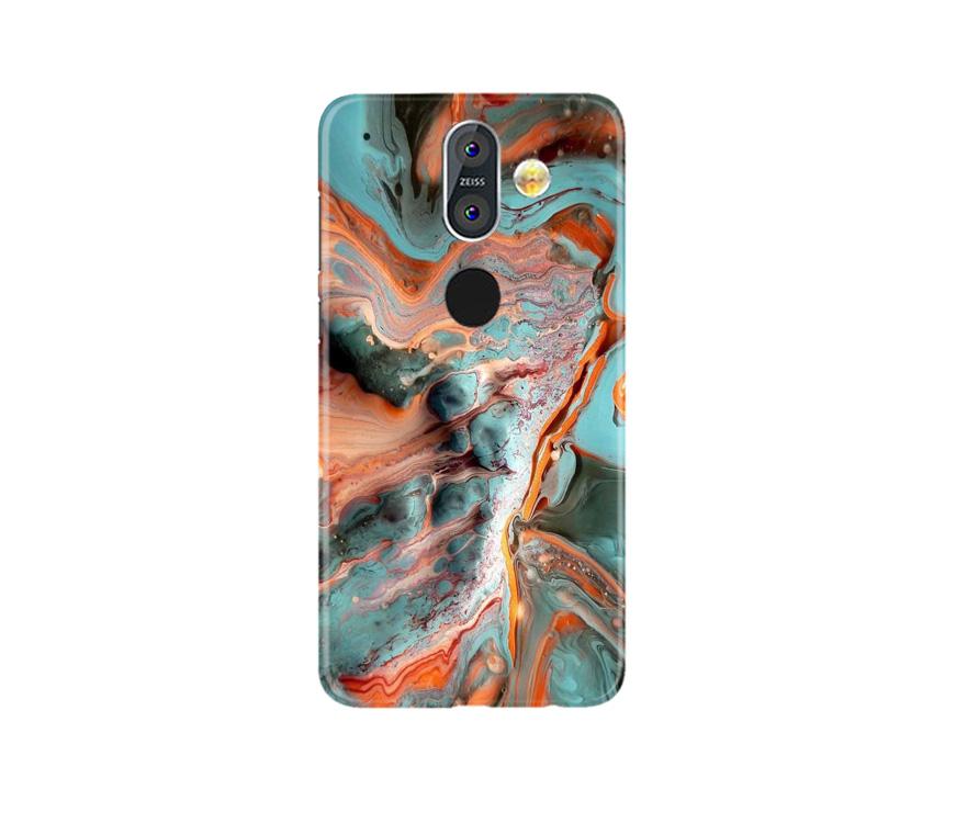 Marble Texture Mobile Back Case for Nokia 8.1 (Design - 309)