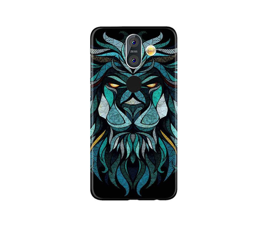 Lion Mobile Back Case for Nokia 8.1 (Design - 314)
