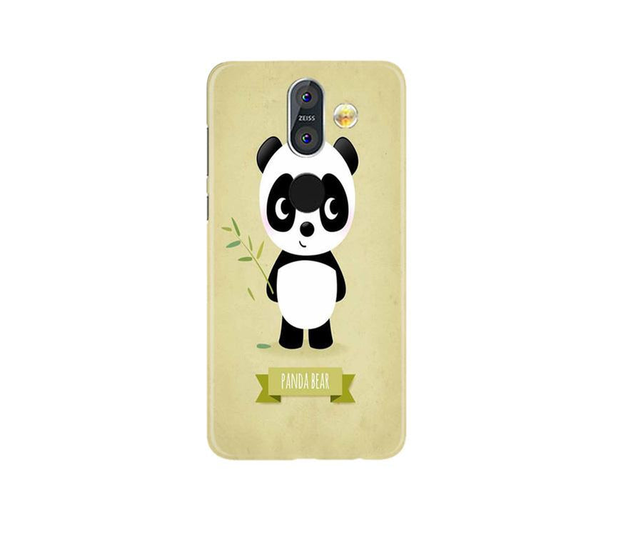 Panda Bear Mobile Back Case for Nokia 8.1 (Design - 317)
