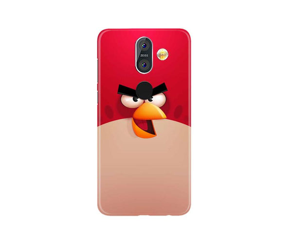 Angry Bird Red Mobile Back Case for Nokia 8.1 (Design - 325)