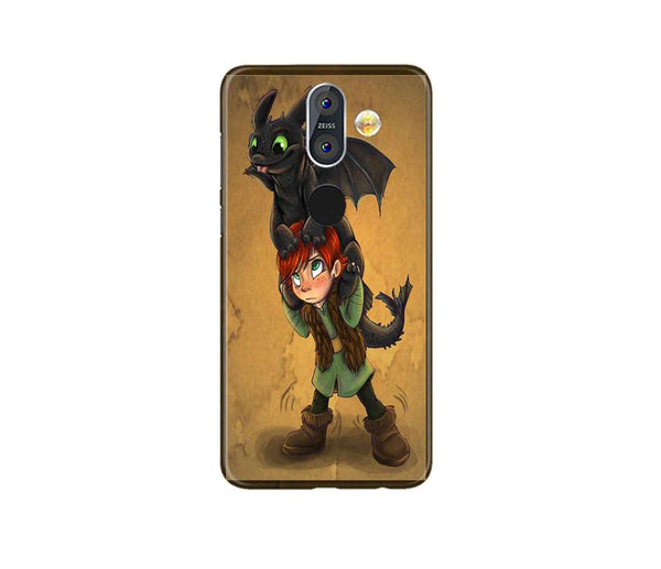 Dragon Mobile Back Case for Nokia 8.1 (Design - 336)