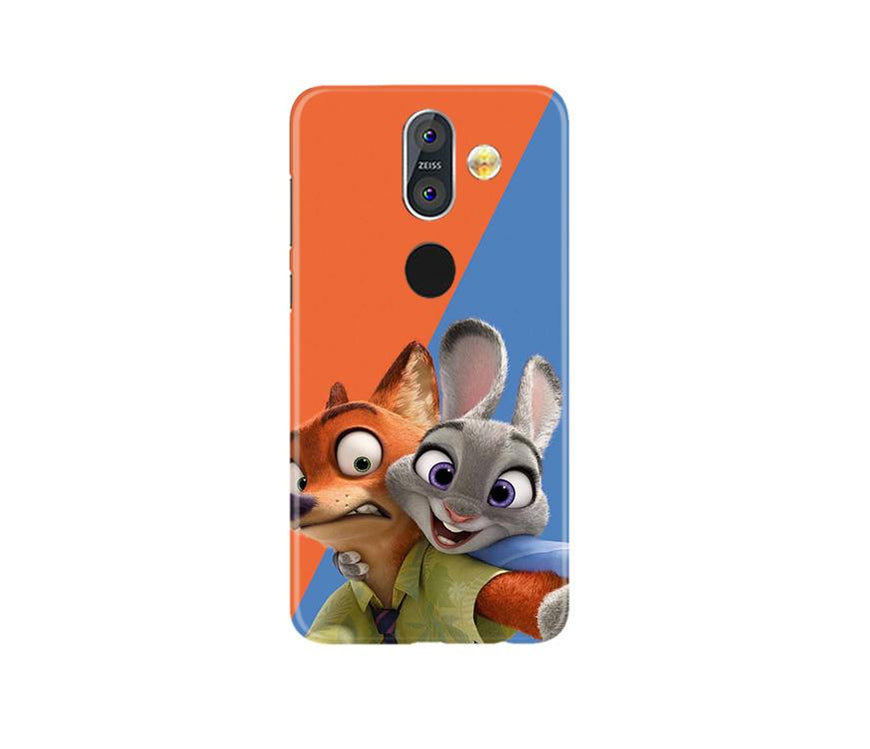 Cartoon Mobile Back Case for Nokia 8.1 (Design - 346)