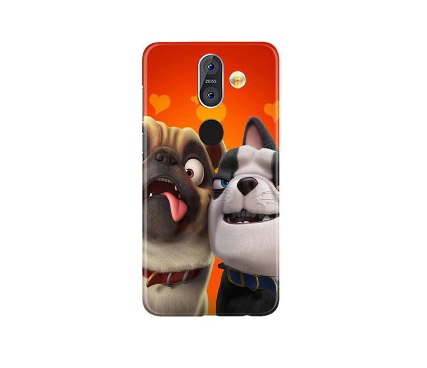 Dog Puppy Mobile Back Case for Nokia 8.1 (Design - 350)