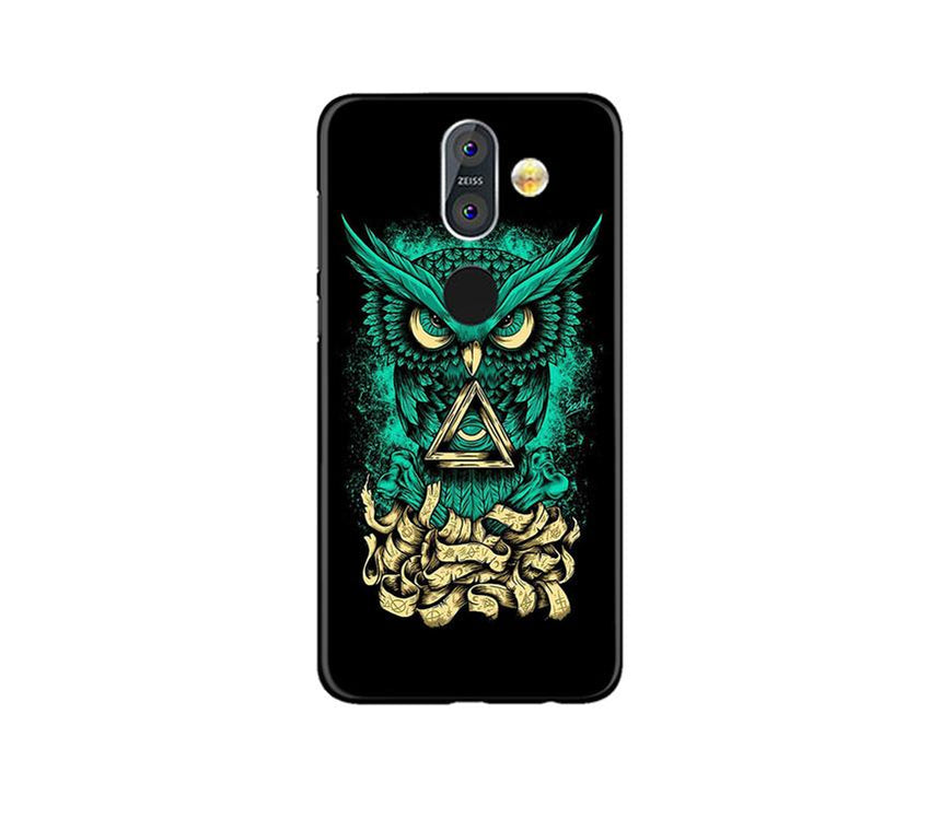 Owl Mobile Back Case for Nokia 8.1 (Design - 358)