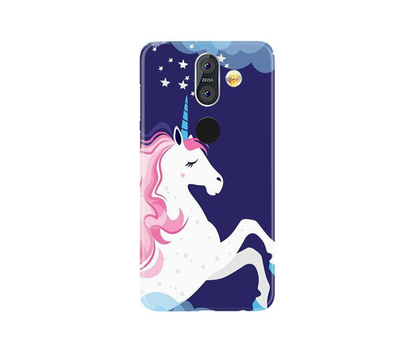 Unicorn Mobile Back Case for Nokia 8.1 (Design - 365)